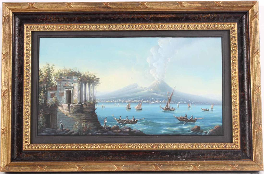 Gouache, View of Mt. Vesuvius (1 of 6)