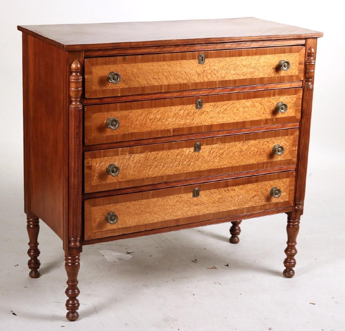 Federal Birch and Maple Chest of Drawers (1 of 10)