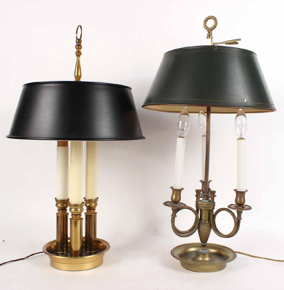 Two Brass Bouillotte Lamps (1 of 6)