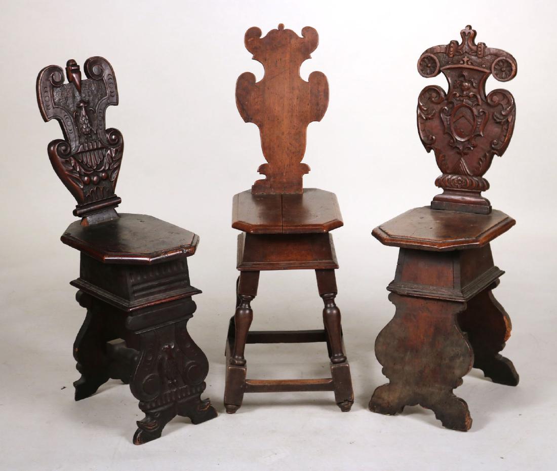 Three Baroque Walnut Backstools (1 of 10)