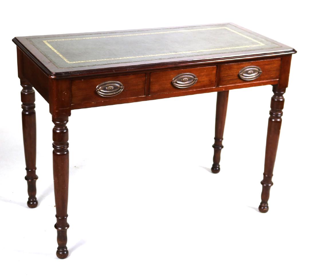 Regency Leather-Inset Mahogany Console Table (1 of 8)