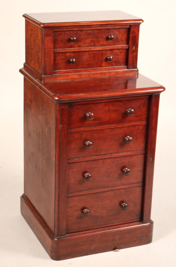 Victorian Mahogany Diminutive Step Back Cabinet (1 of 6)