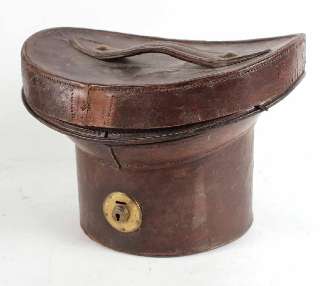 Leather Top Hat Box (1 of 7)