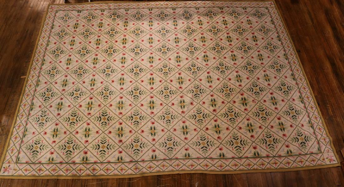 Needlework Floral Decorated Carpet (1 of 4)
