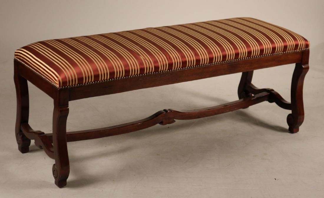 Baroque Style Mahogany Window Seat (1 of 4)