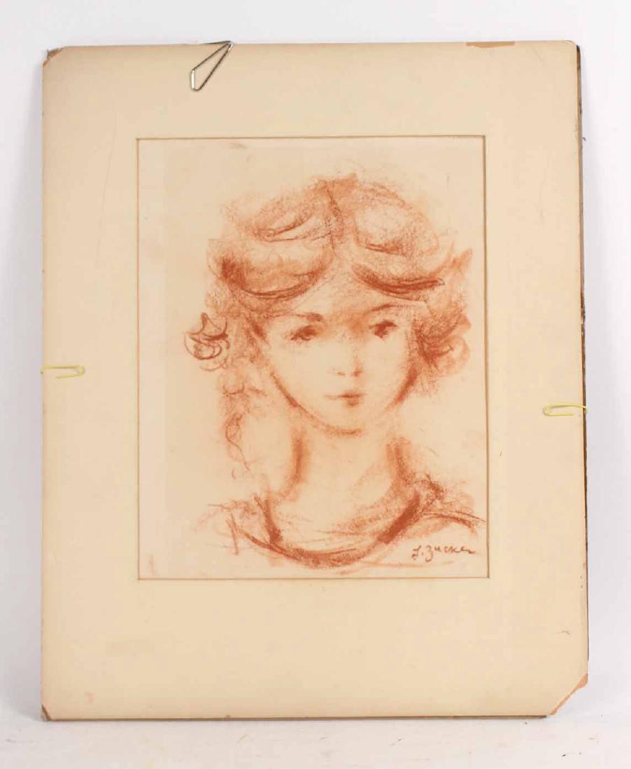 Conte Crayon on Paper, L. Zucker, Child (1 of 5)