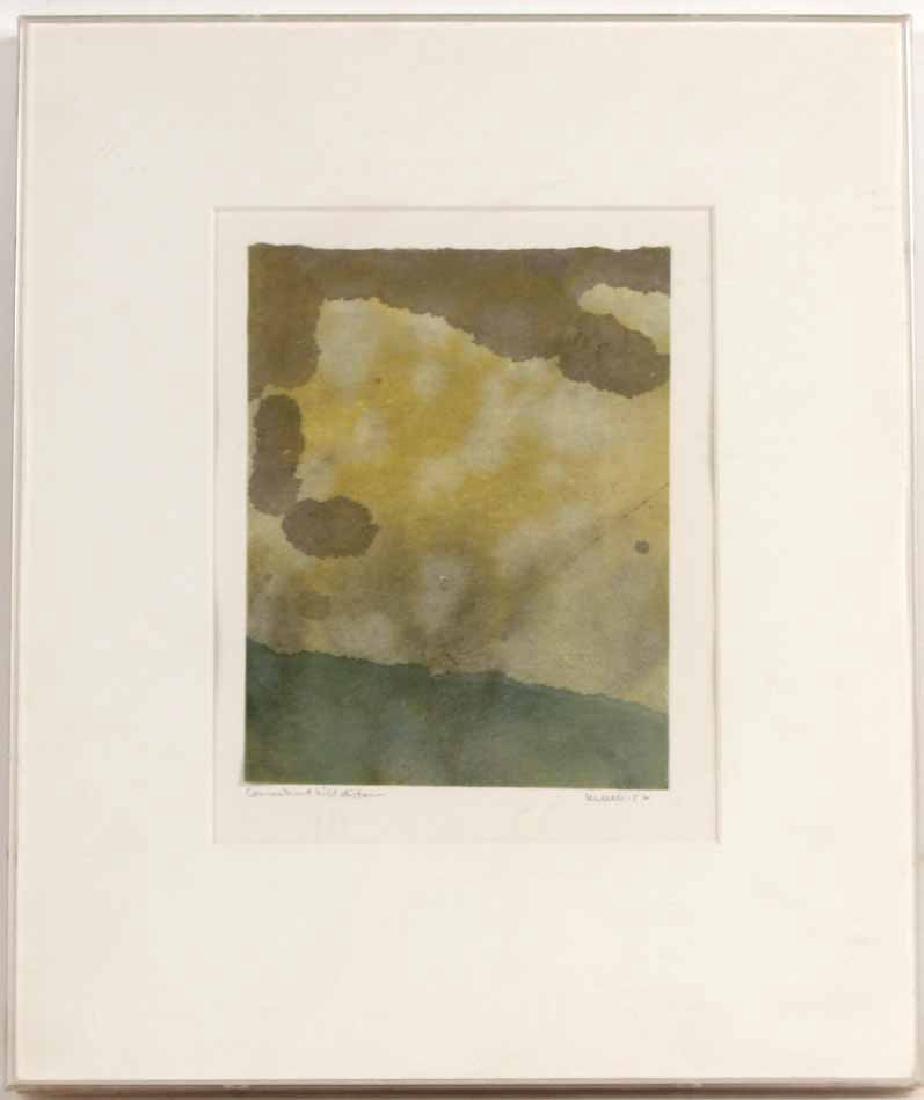 Abstract Print on Paper in Green (1 of 7)