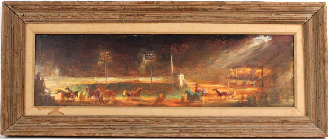 Oil on Board, Lee Jackson, Yonkers Raceway (1 of 8)