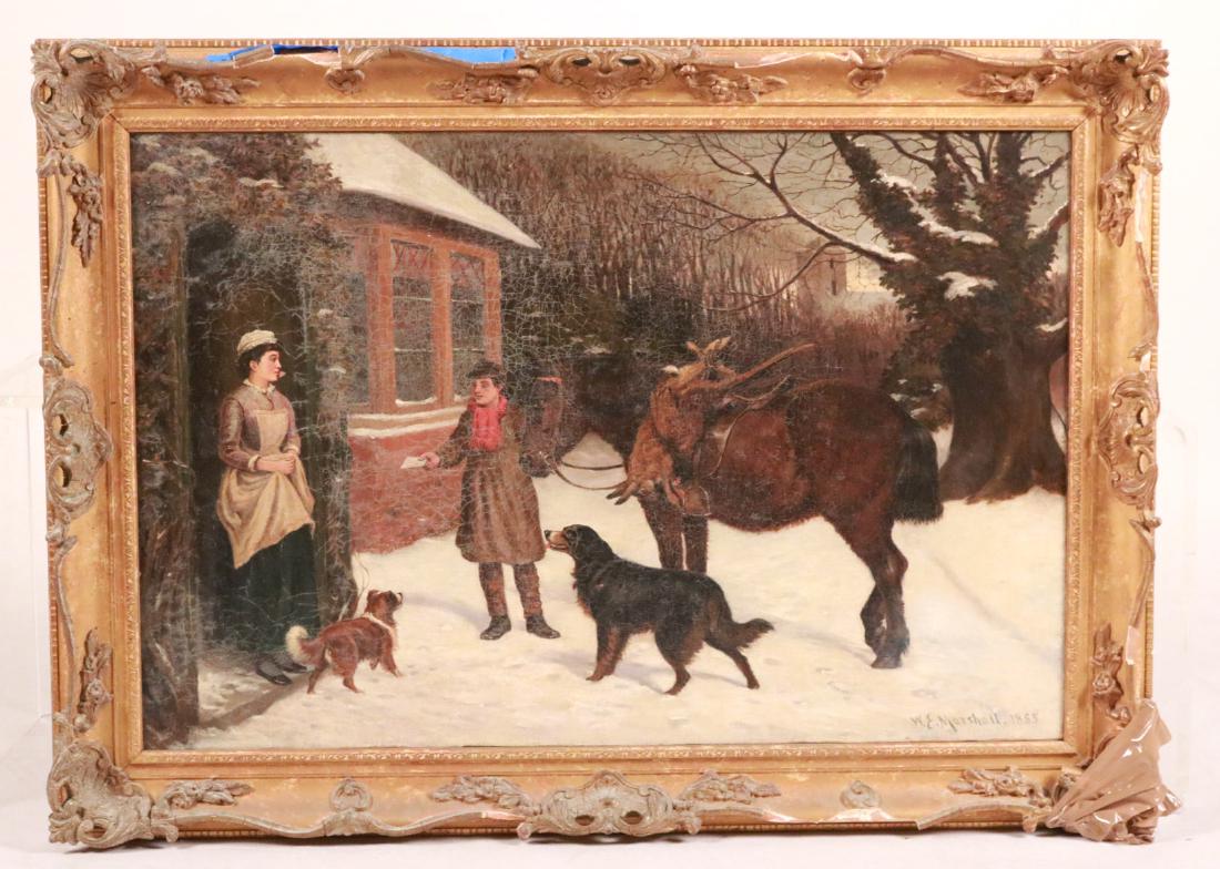 Oil on Canvas,Letter Carrier, William E. Marshall (1 of 10)