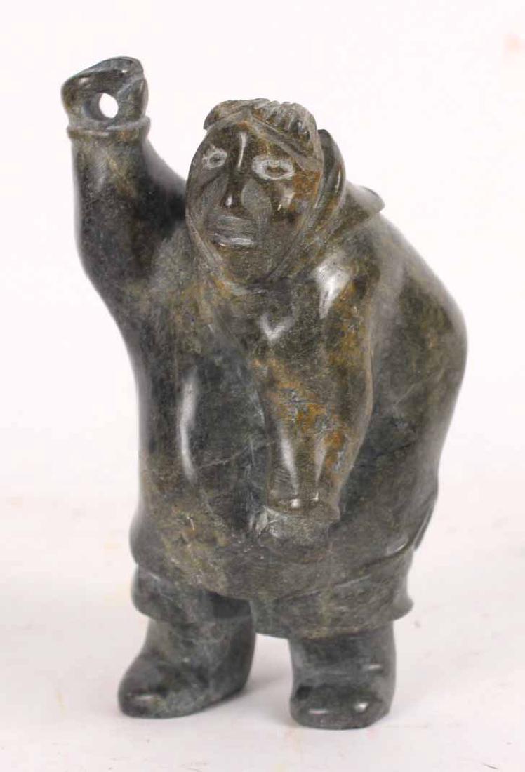 Inuit Carved Stone Sculpture: 6"h