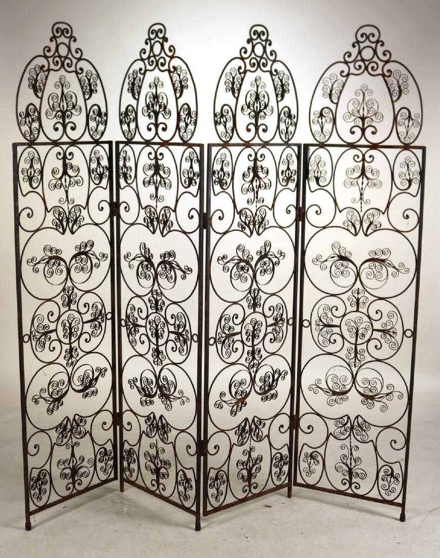 Wrought-Iron Four-Panel Screen (1 of 5)