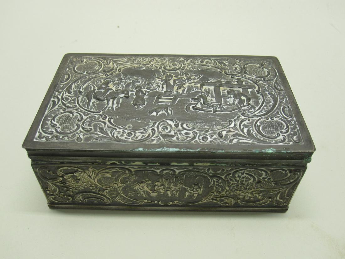 TWO SILVER HINGED BOXES (1 of 2)
