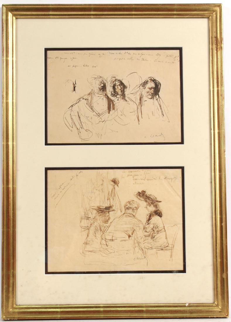 TWO DRAWINGS BY CHARLES LEANDRE (1 of 9)