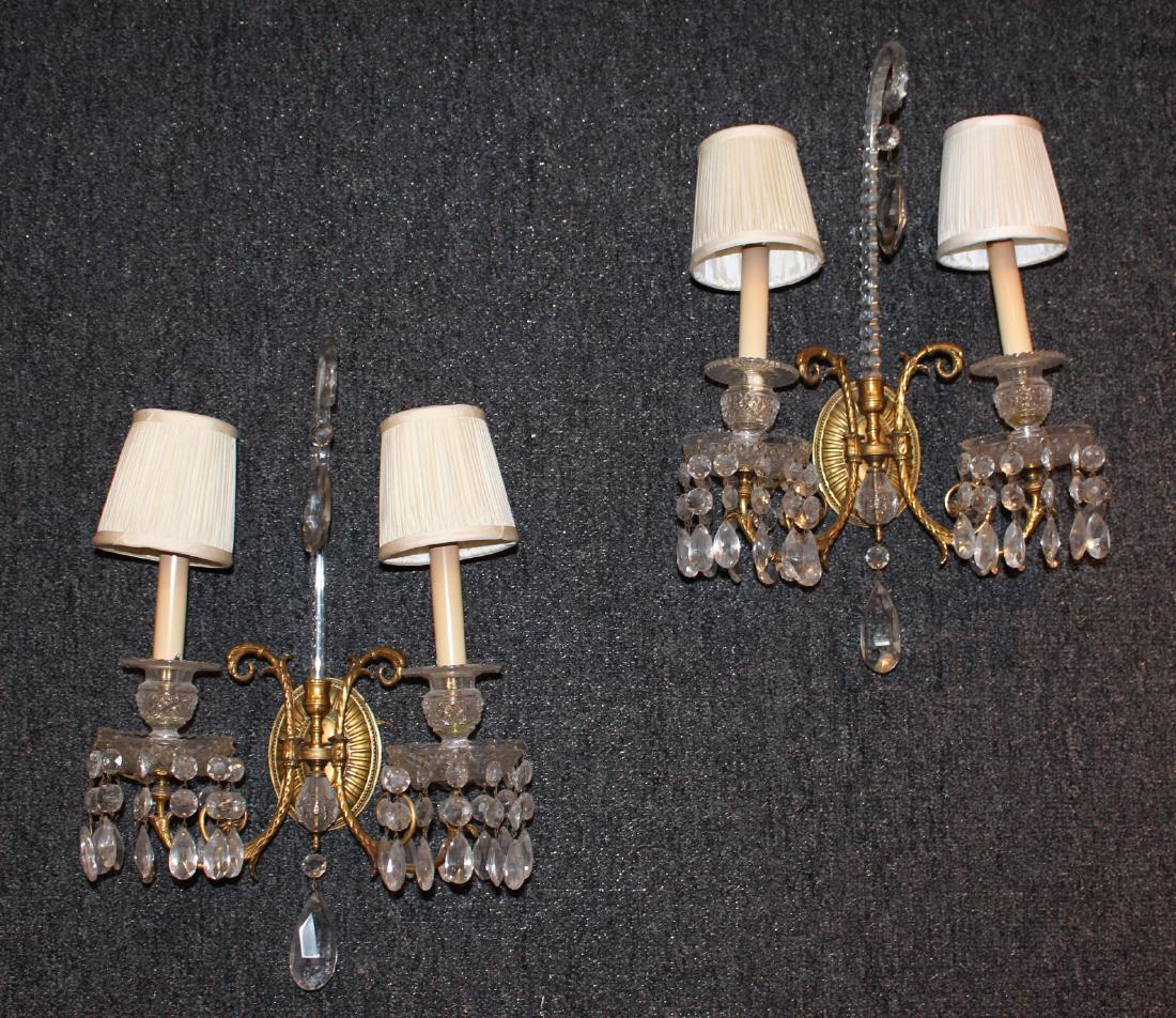 Pair of George III Style Two-Light Wall Sconces (1 of 5)