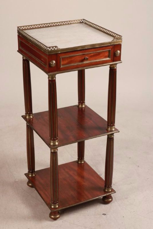 Directoire Style Brass-Mounted Mahogany Etagere (1 of 6)
