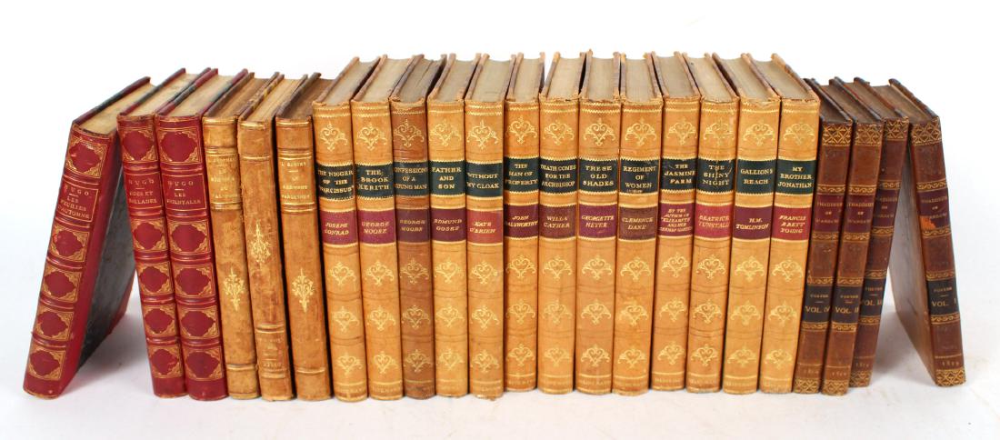 Twenty-Three Assorted Leather-Bound Books (1 of 5)