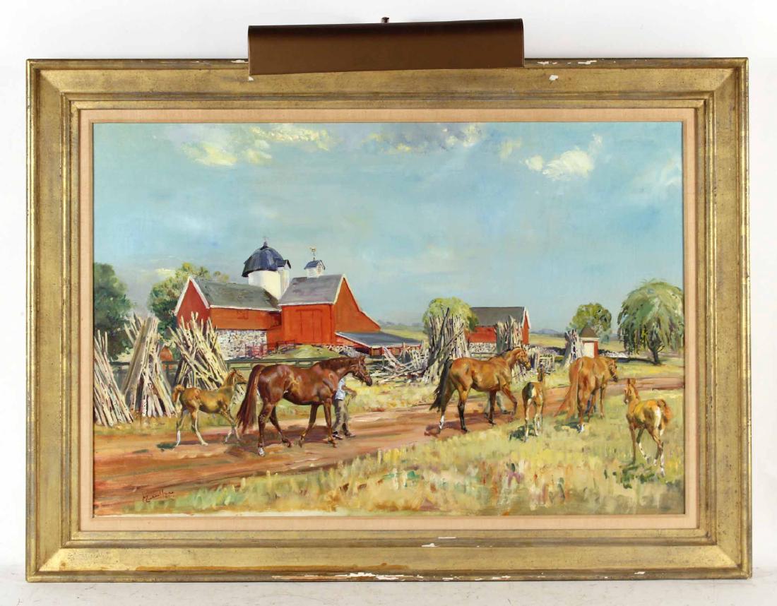 Oil on Canvas, Mares and Foals, Michael Lyne (1 of 7)