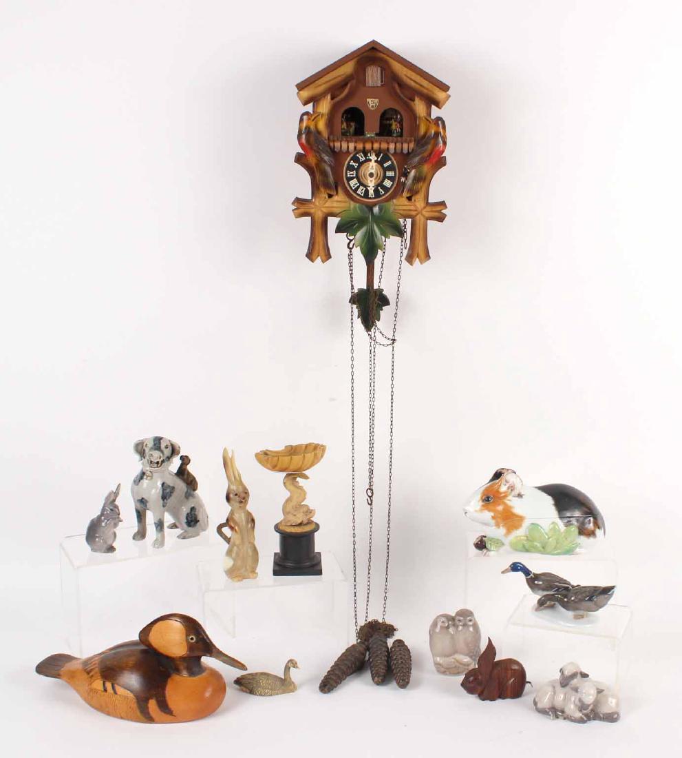 Group of Decorative Porcelain and Wooden Articles (1 of 8)