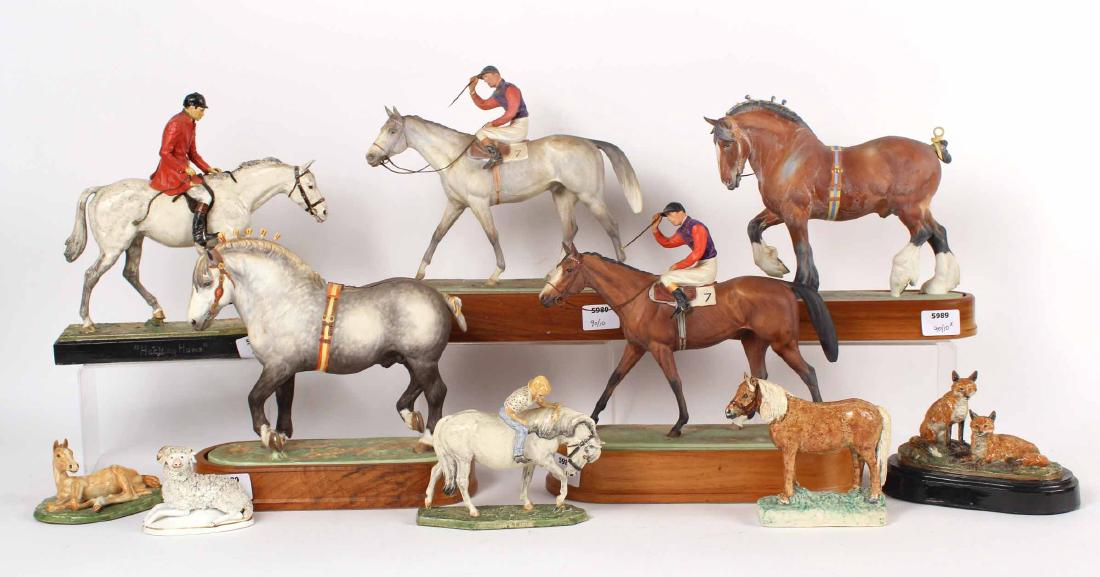 Four Royal Worcester Porcelain Horse Figures (1 of 9)