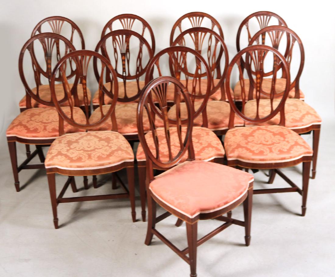 Assembled Set of Twelve Federal Dining Chairs (1 of 6)