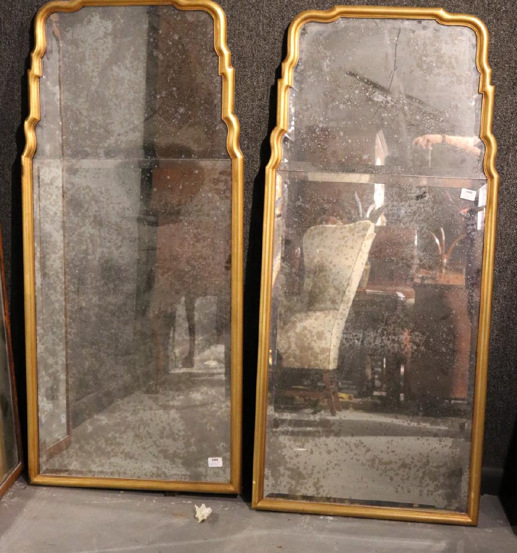 Pair of George I Style Giltwood Mirrors (1 of 6)