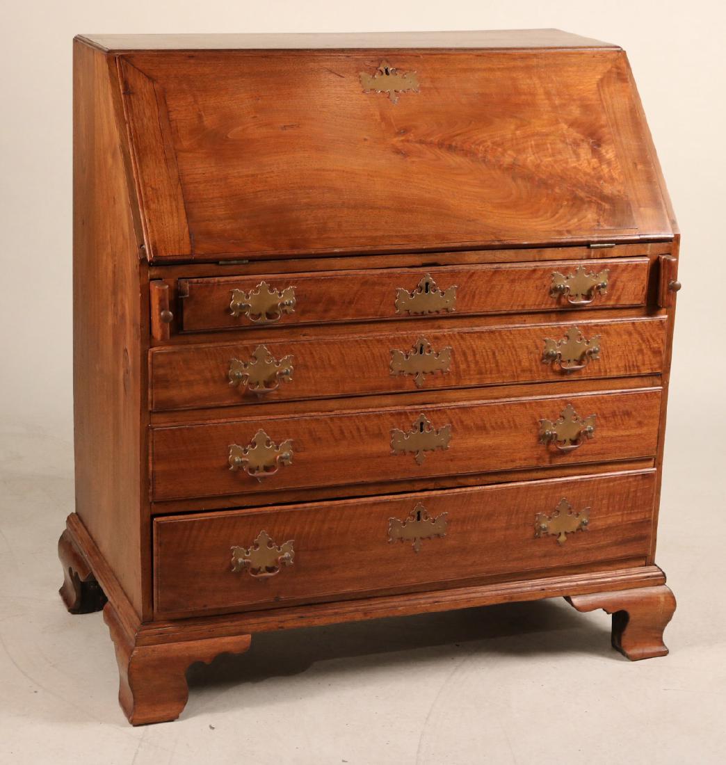 Chippendale Walnut Slant-Front Desk (1 of 10)