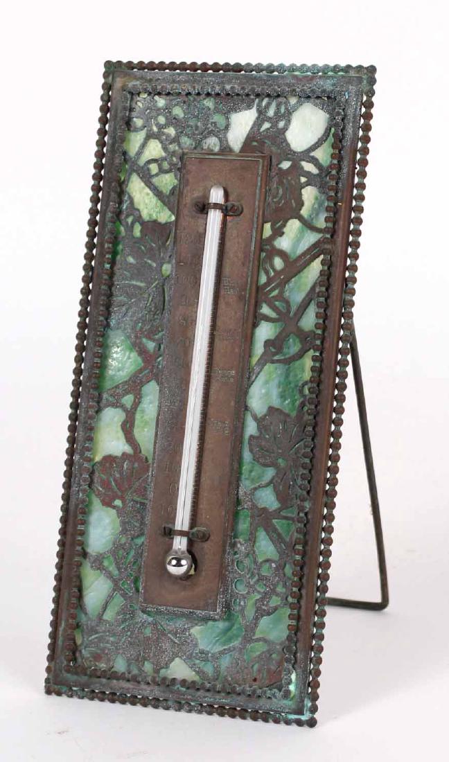 Tiffany & Co. Bronze Slag Glass Thermometer (1 of 8)