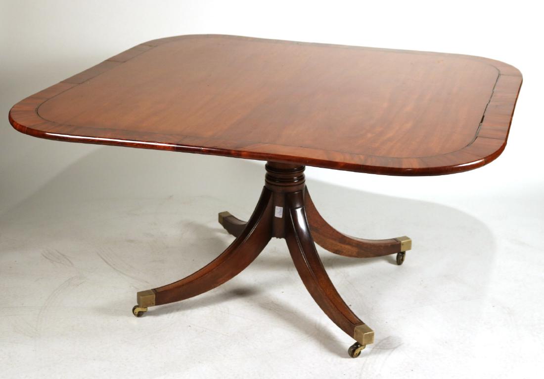 George III Inlaid Mahogany Tilt-Top Dining Table (1 of 10)