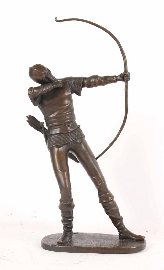 Patinated Metal Sculpture of a Knight (1 of 7)