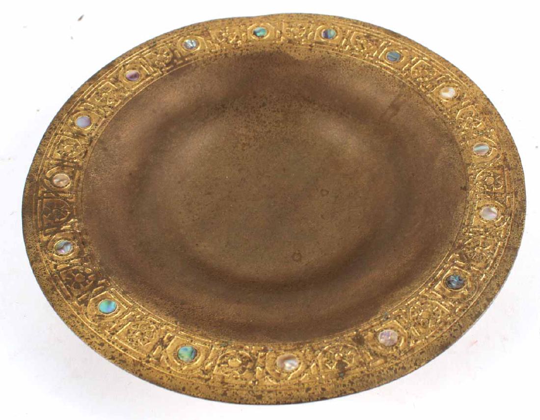 Tiffany Studios Gilt Bronze Shallow Bowl (1 of 4)