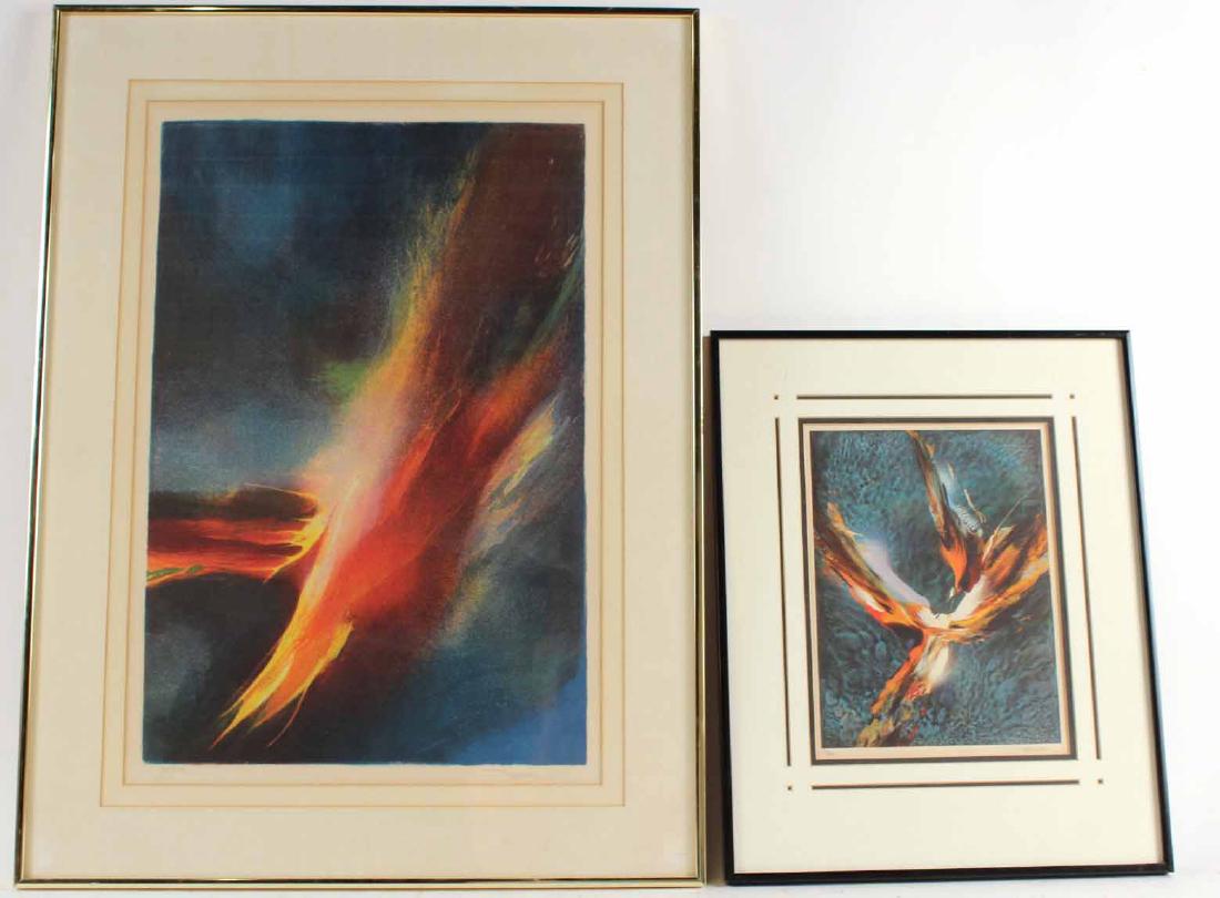 Two Leonardo Nierman Lithographs (1 of 8)