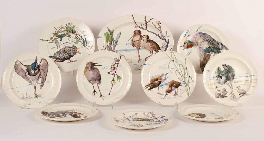 Nine Wedgwood Transfer Decorated Plates (1 of 9)