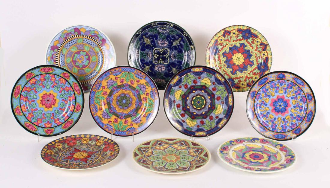 Ten Doulton Transfer Decorated Porcelain Plates (1 of 8)