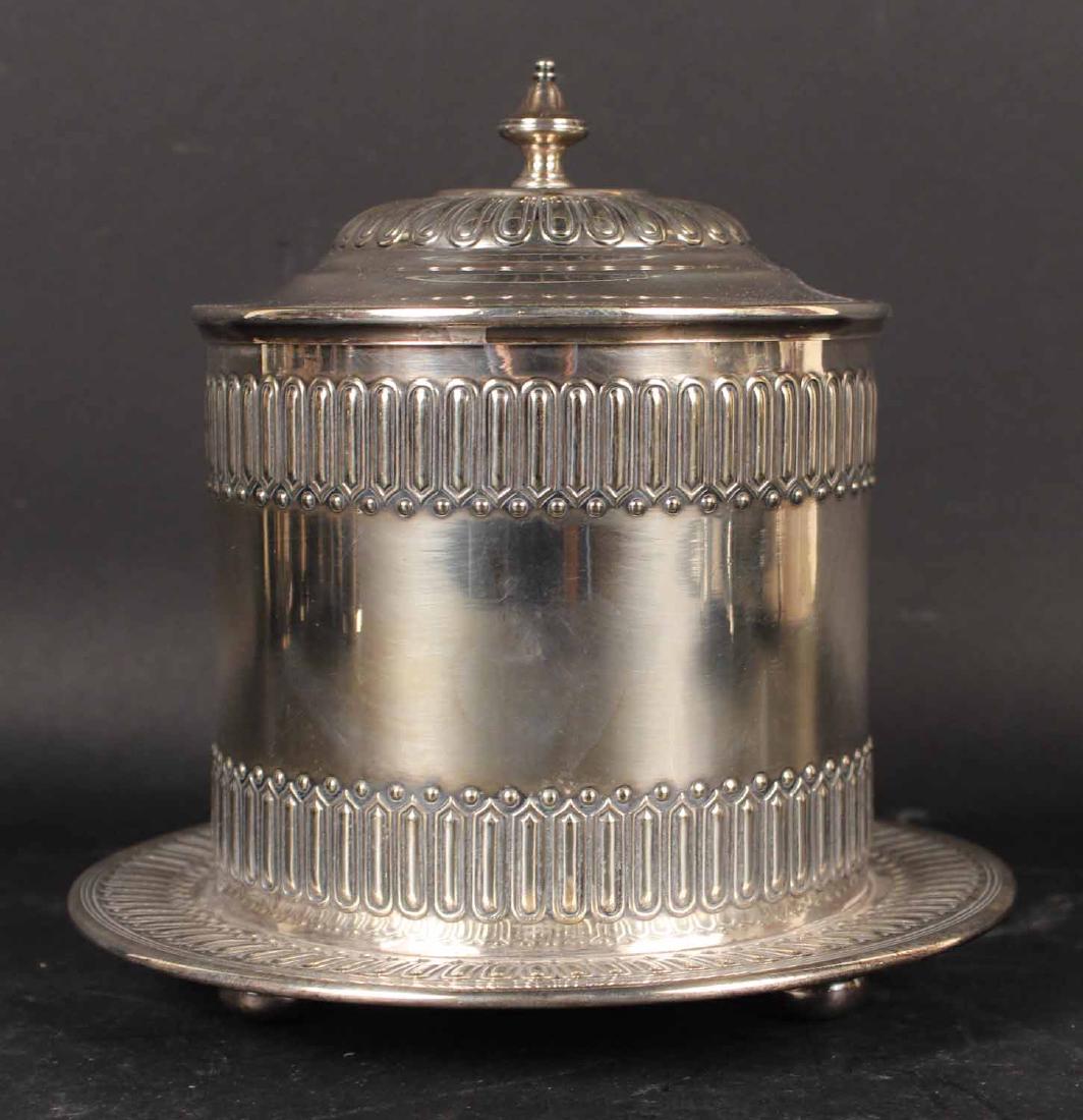 Elkington Silver Plated Biscuit Box (1 of 6)