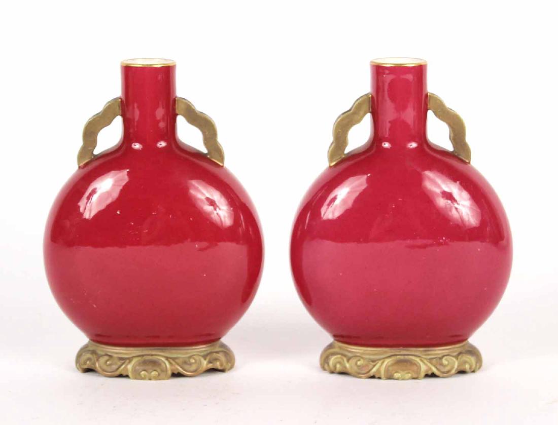 Pair of Royal Worcester Porcelain Vases (1 of 5)