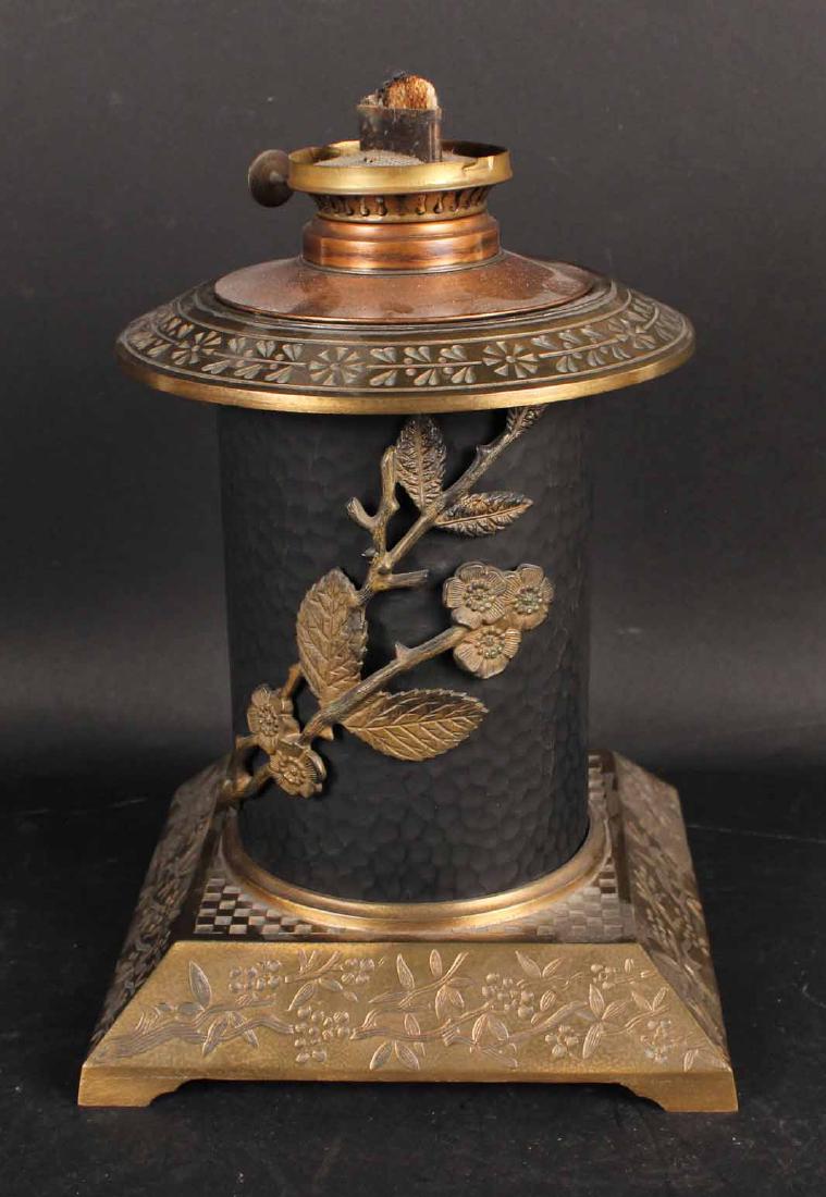 Brass & Copper Aesthetic Movement Lamp Base (1 of 4)