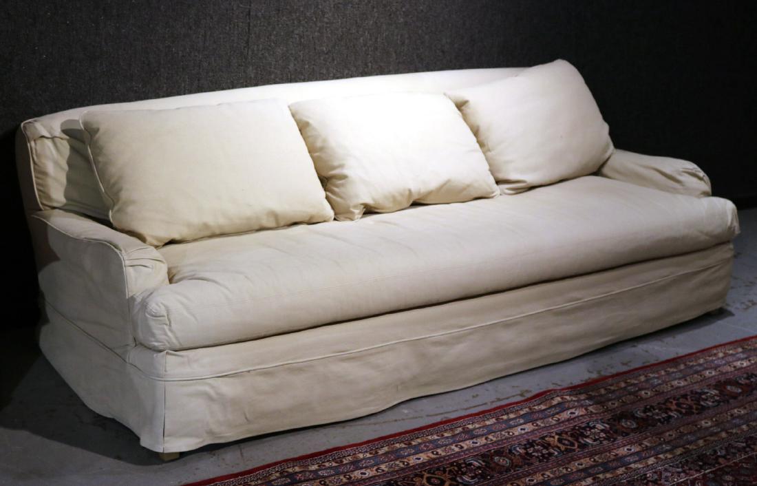 Restoration Hardware Beige-Upholstered Sofa (1 of 3)