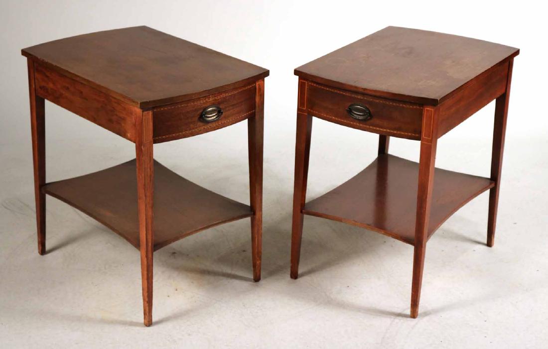 Pair of Federal Style One Drawer Side Tables (1 of 7)