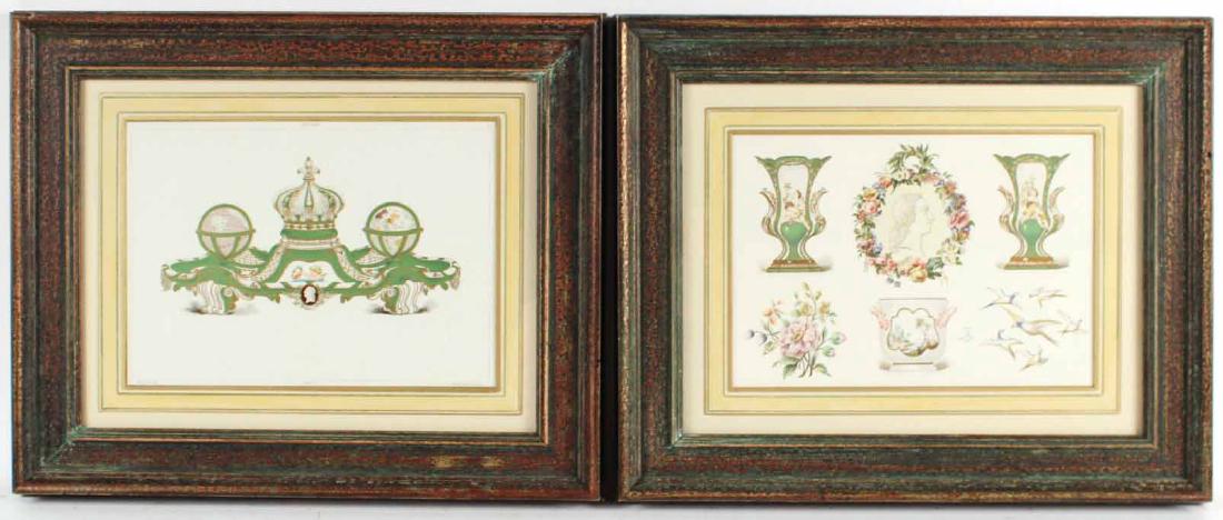 Two Neoclassical Style French Color Lithographs (1 of 6)