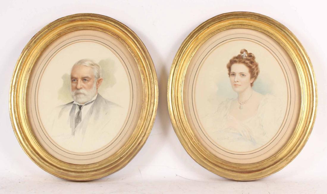 Two Watercolor Portraits, Elizabeth Shoumatoff (1 of 10)