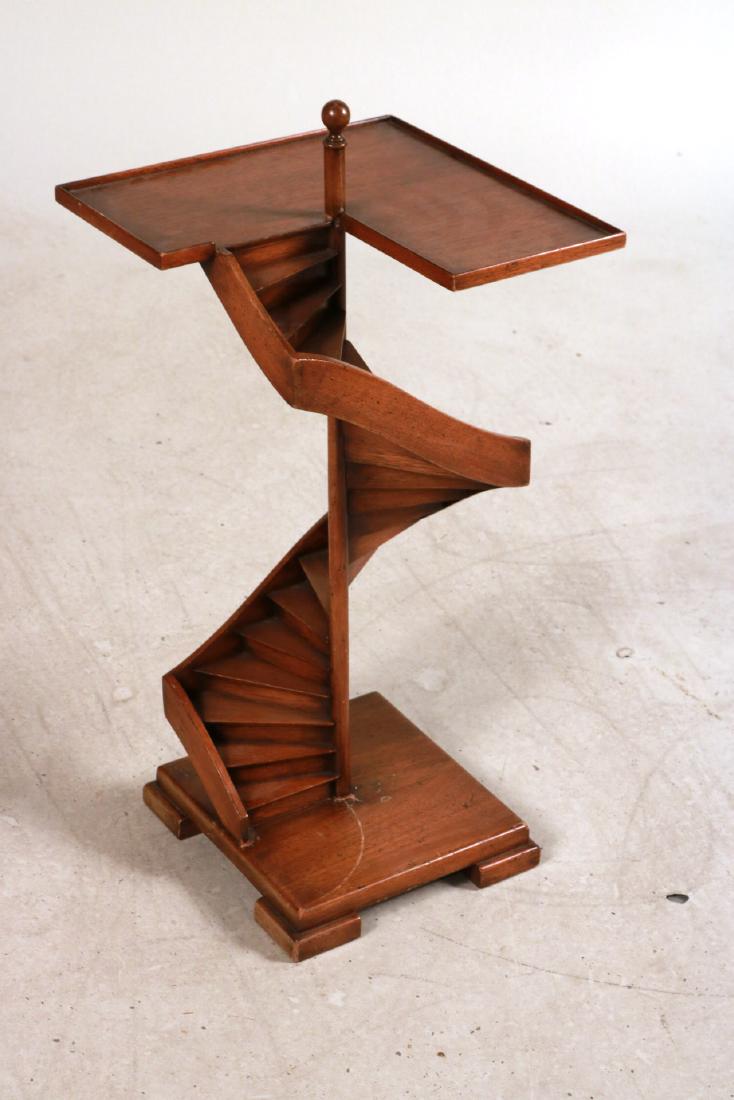 Carved Fruitwood Architectural Model of Stairs: 20th C. 27"h Provenance: Property Sold for the Benefit of Greenwood Gardens, Short Hills, NJ.
