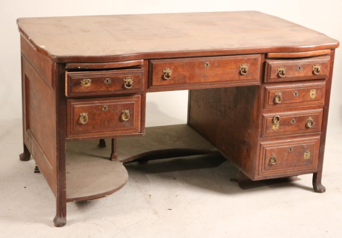Oak Pedestal Desk (1 of 8)