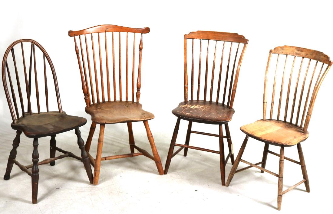 Four Windsor Side Chairs (1 of 10)