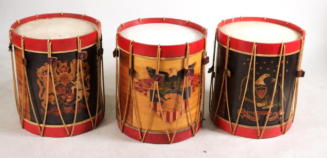 Three Paint-Decorated Drums (1 of 9)