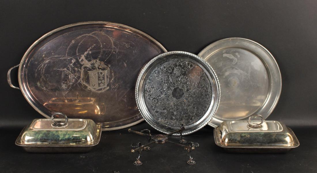 Group of Silver Plated Table Items (1 of 8)