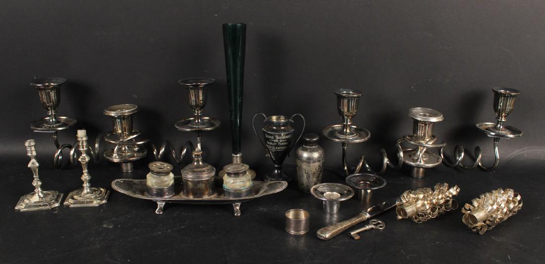 Sterling Silver Weighted Mounted Glass Vase (1 of 7)