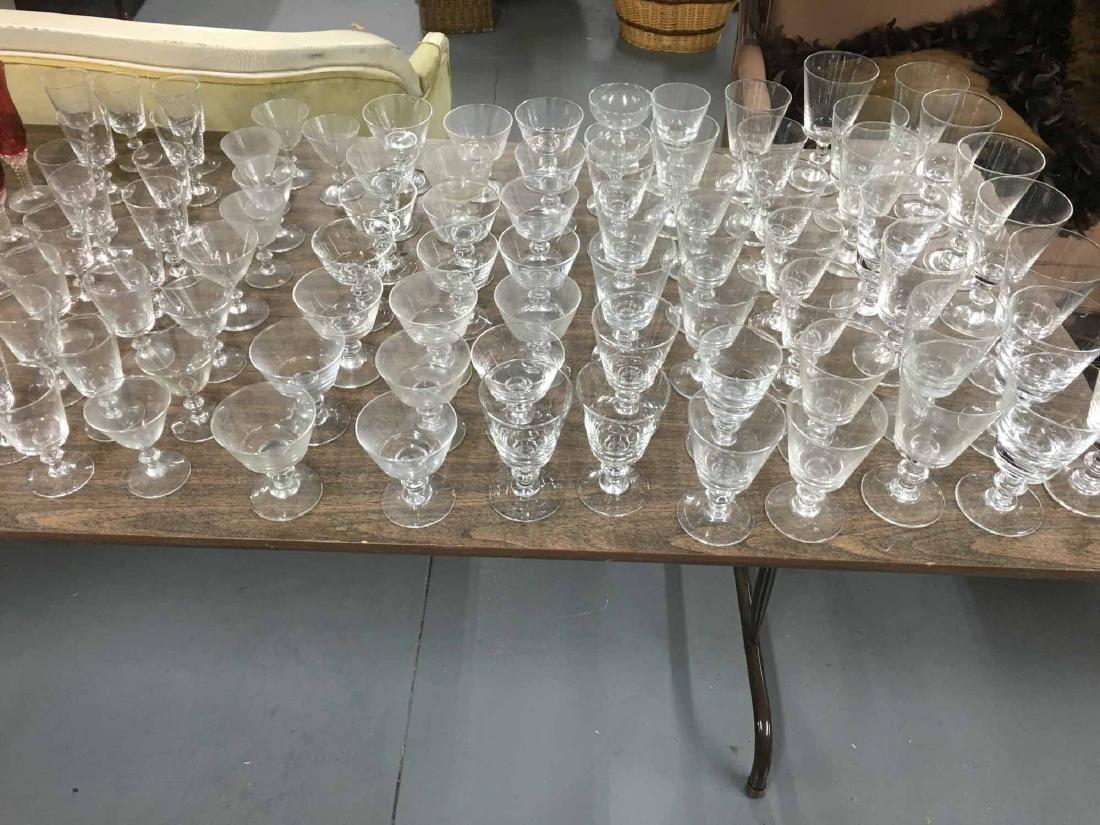 LARGE GROUP OF ASSORTED GLASS STEMWARE (1 of 3)