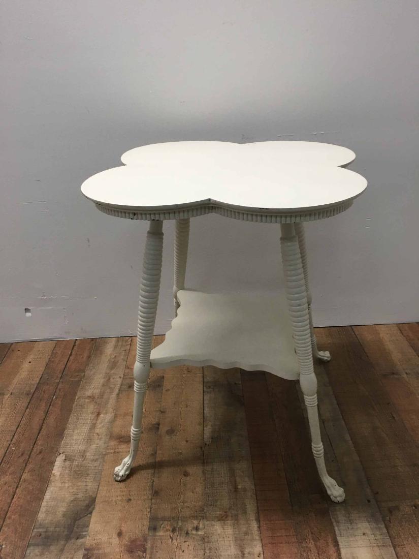 VICTORIAN WHITE PAINTED OCCASIONAL TABLE (1 of 2)