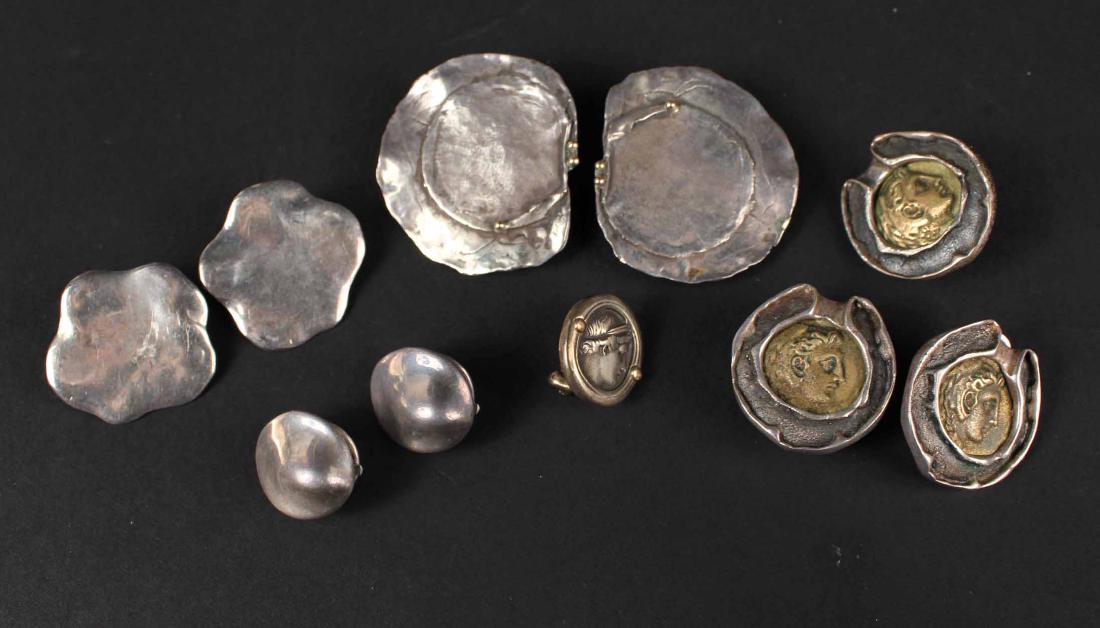 Pair of Studio Sterling Silver Ear Clips (1 of 10)