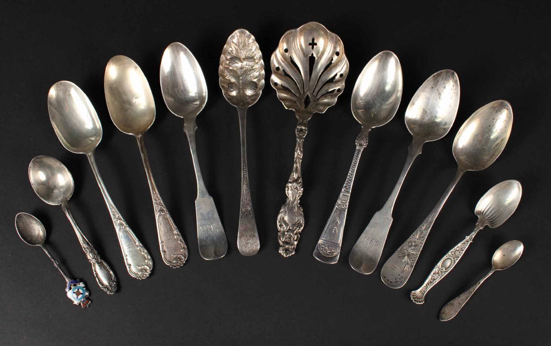 Five Sterling Silver Place Spoons (1 of 7)